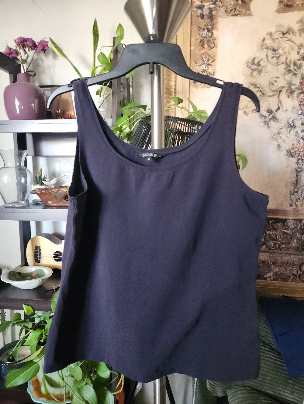 XL NIC+ZOE Navy Blue Tank Top
